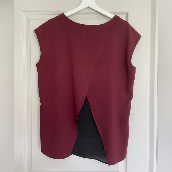 Ann Taylor Burgundy Blouse - Picture 2 of 3